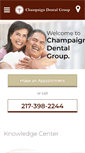 Mobile Screenshot of champaigndentalgroup.com